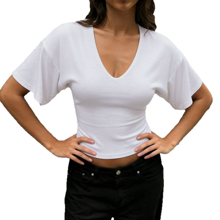 Damer V-hals Oversized-skjorte Skjora