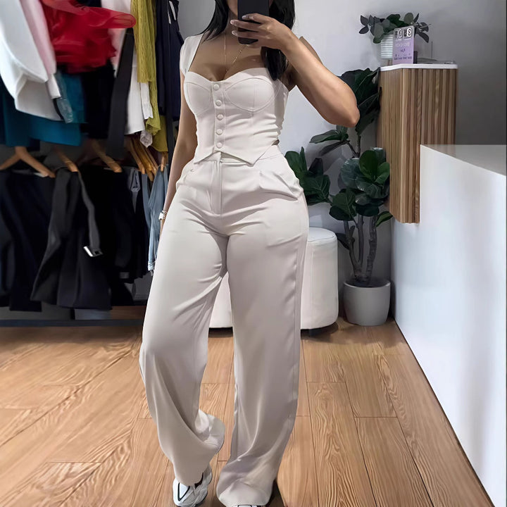 Dame Elegant og figurnær Jumpsuit Skjora