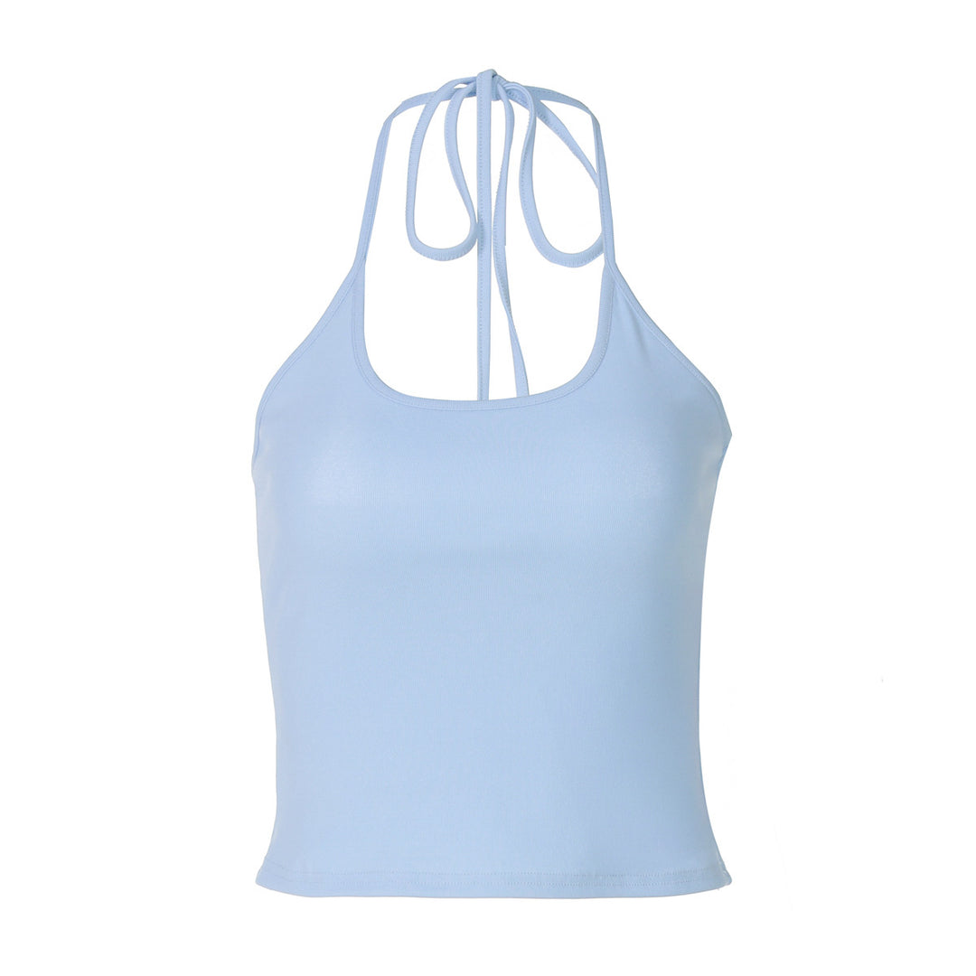 Dame Sporty Haltertop i pustende materiale Skjora