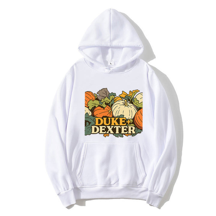 Women's Hoodie with Light Pumpkin Motif Skjora