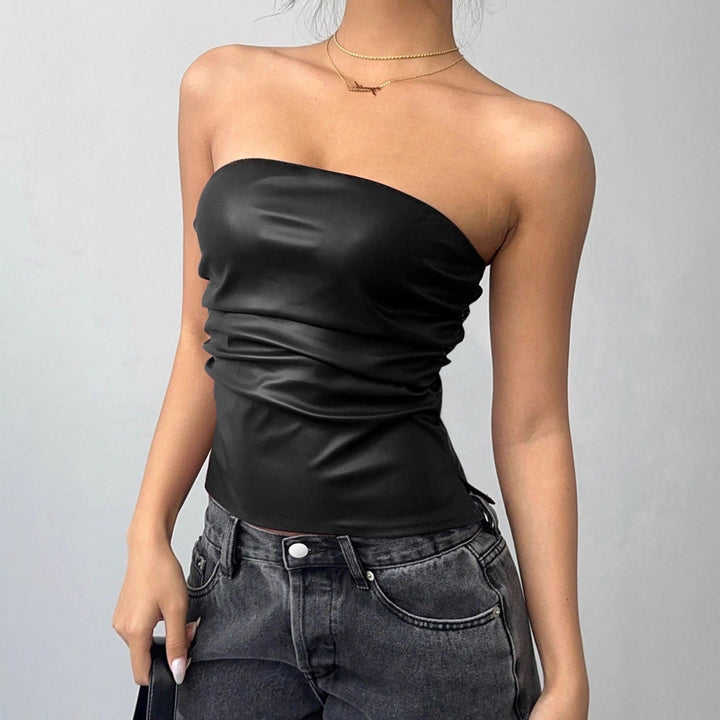 Dame figurspillende overdel i edgy skinnlook Skjora