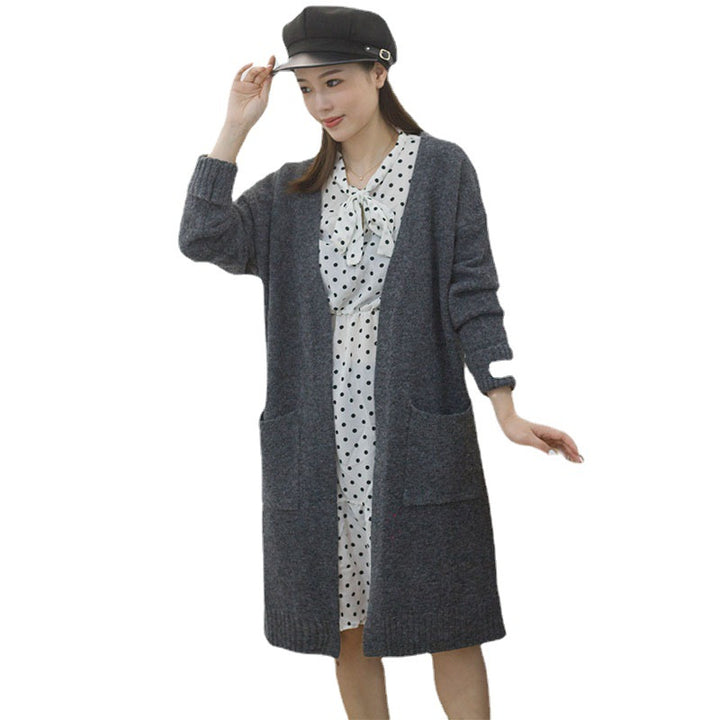 Kvinnes oversized cardigan med lommer Skjora