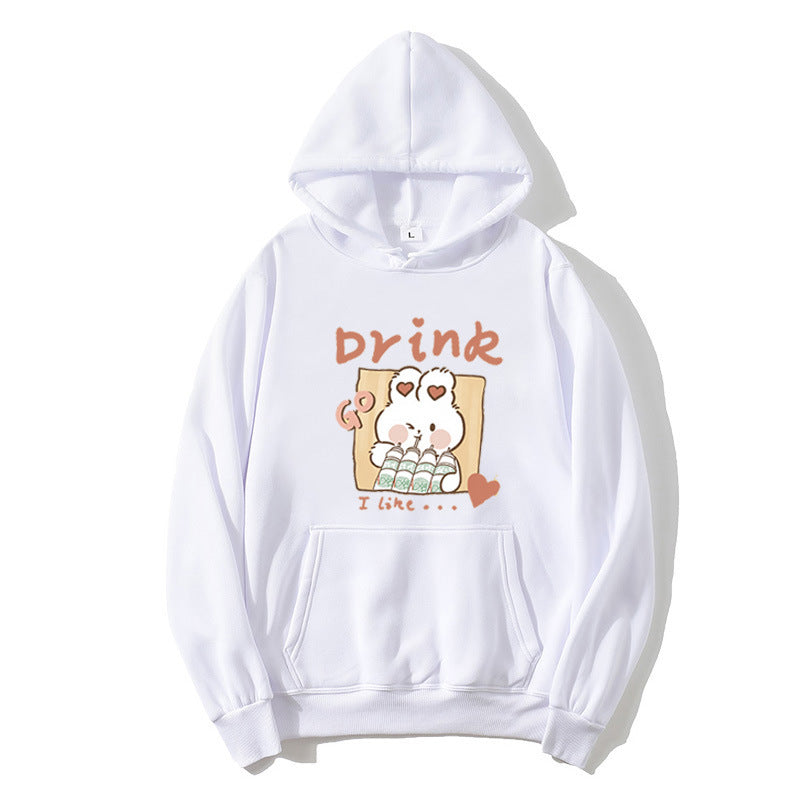 Ladies' Hoodie with Cute Kitten Motif Skjora