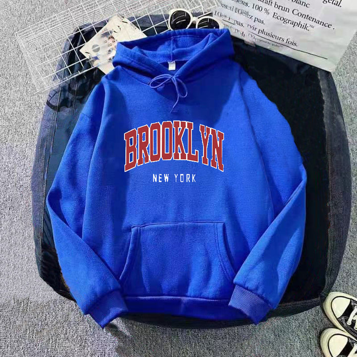 Women's Hoodie with Trendy Brooklyn Print Skjora