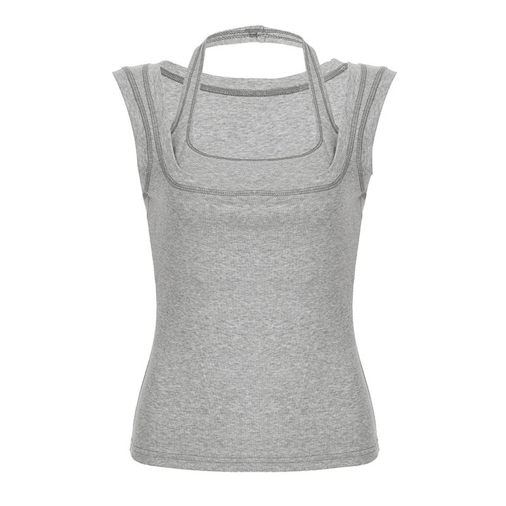 Dame funksjonell tanktop med dobbelt skuldersystem og pustende stoff Skjora