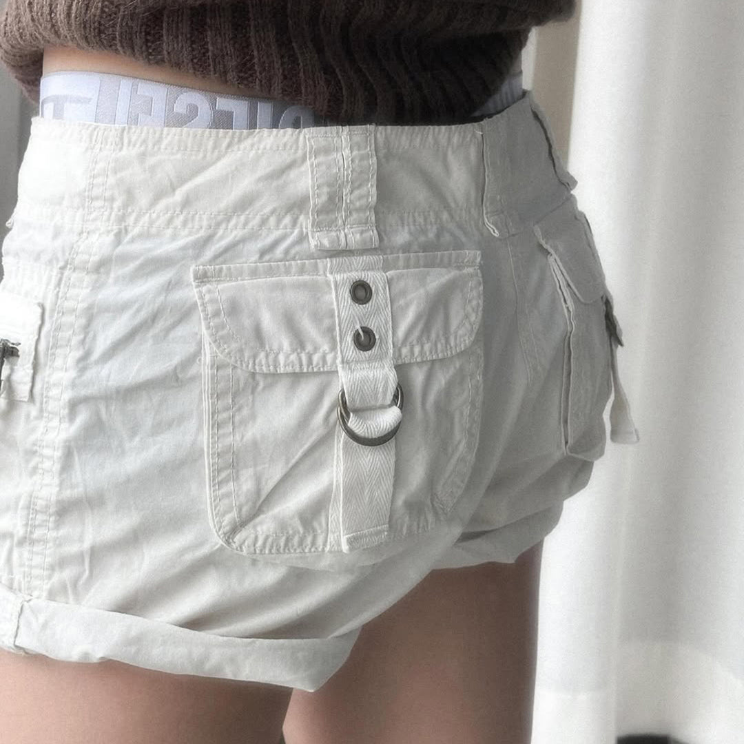 Dame lette shorts med praktiske glidelåslommer Skjora