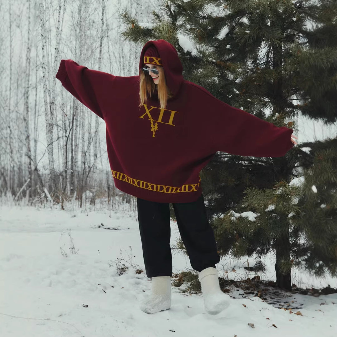 Dame oversized hettegenser Skjora