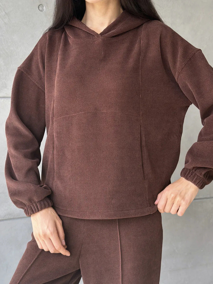 Kvinnens cozy fleece fritidssett Skjora