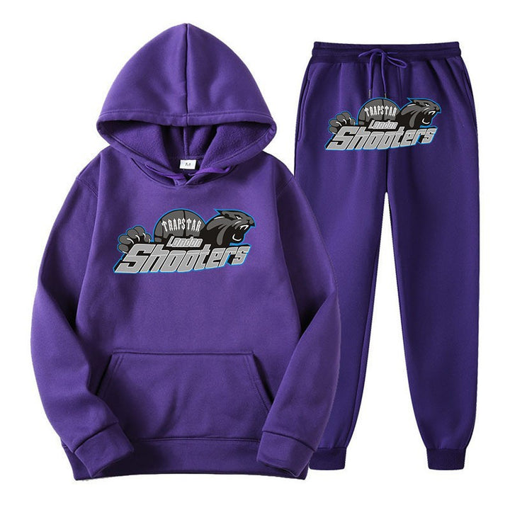 Dame herre hoodie og jogger-sett med urbant sportdesign Skjora