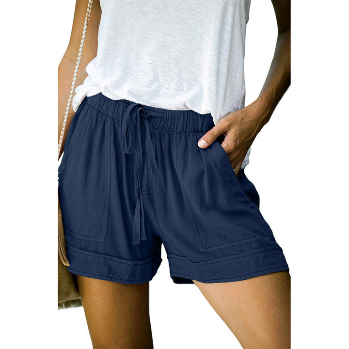 Damer Komfortable Sommer-shorts med elastisk midje og praktiske lommer Skjora