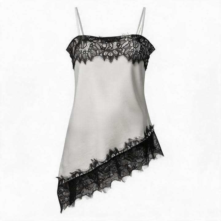 Dame spiss-cami med asymmetrisk snitt Skjora
