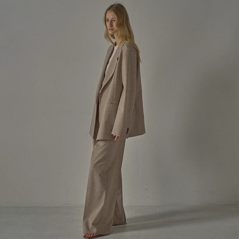 Damer Elegant Oversized-Blazer med edel kutt Skjora