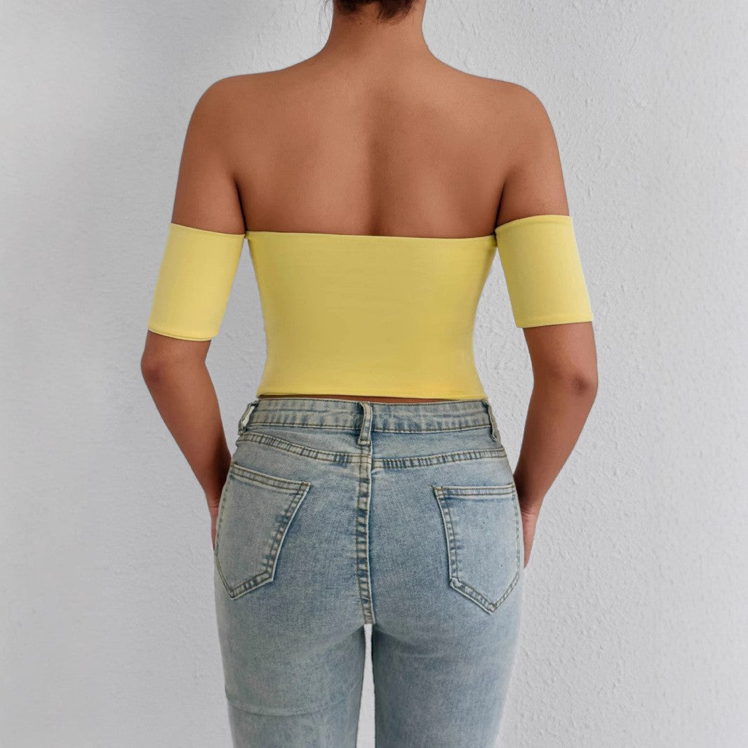Damer Off-Shoulder Body med figurnærende snitt Skjora