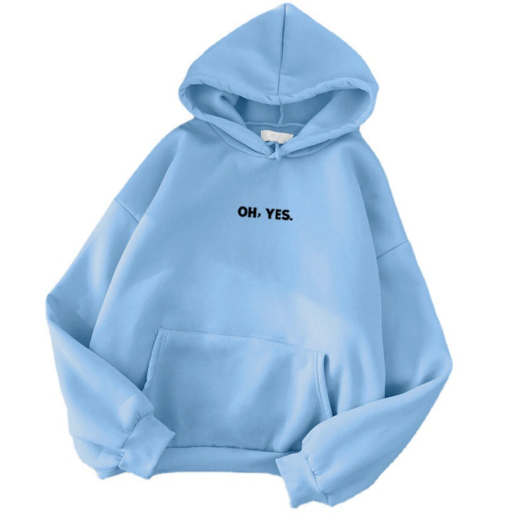 Kvinne Cozy Hoodie med Casual Print Skjora