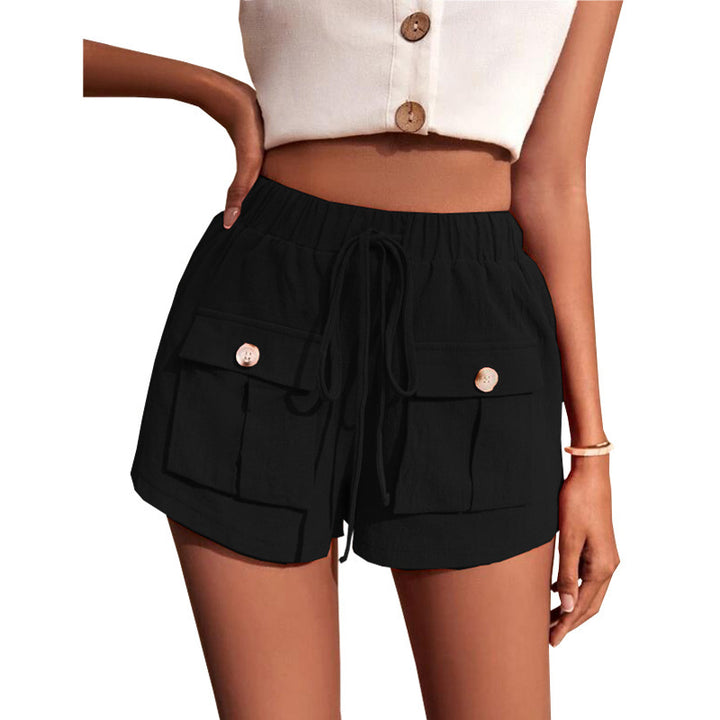 Dame casual shorts med praktiske lommer og komfortabel snøring Skjora