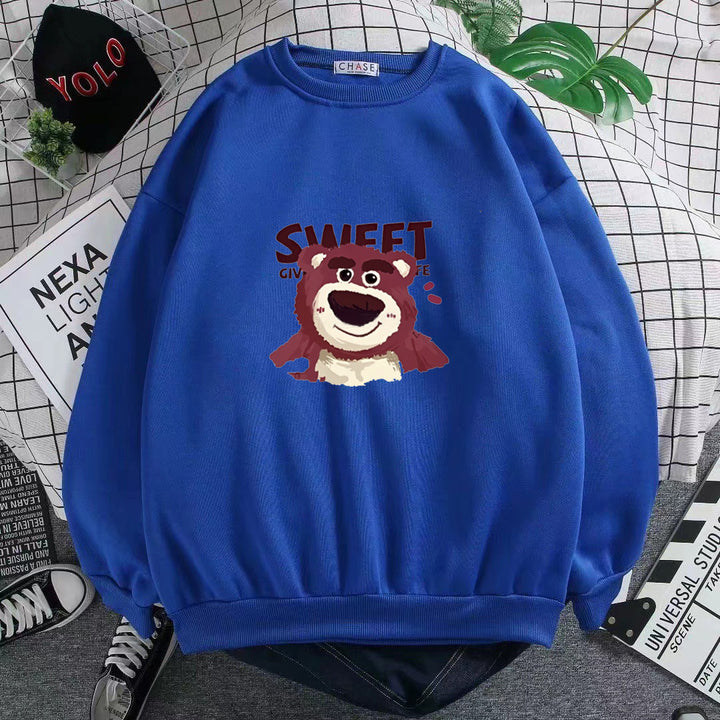 Dame Sweatshirt med søtt bjørnemotiv Skjora