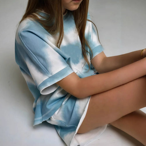 Kvinne komfortabel oversized t-skjorte Skjora