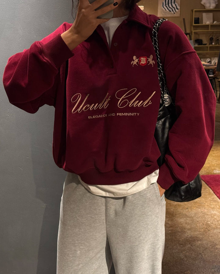 Damer casual polo genser med elegant logo Skjora