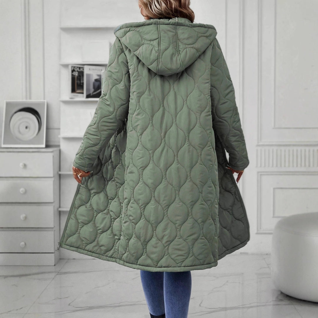 Dame hettejakke med elegant quilt og lange ermer Skjora
