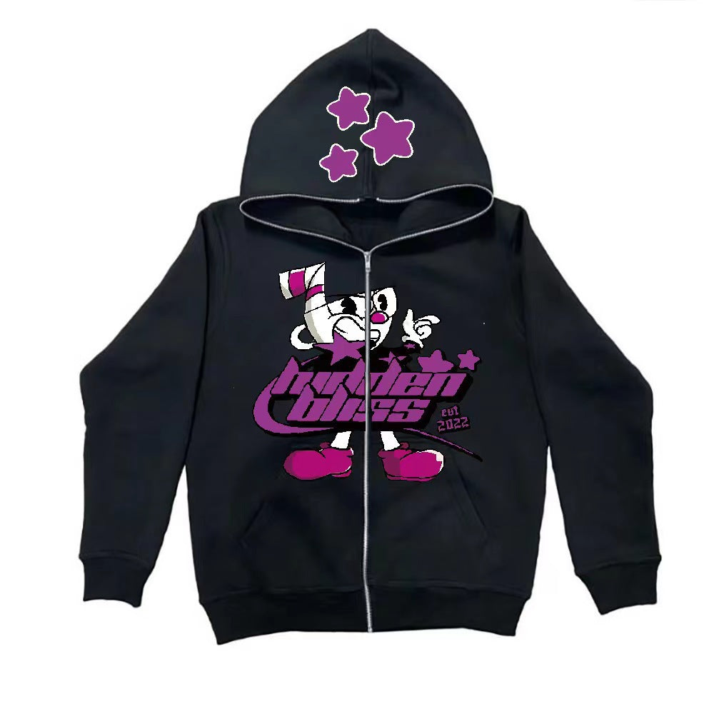Women's hoodie with exciting graphic design Skjora