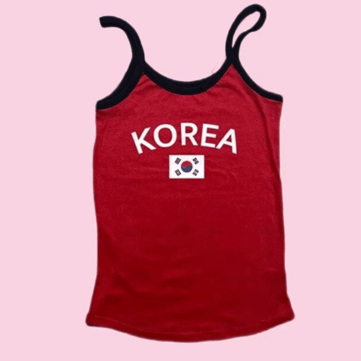 Dame ermeløs fritidsoberdel med Korea-design Skjora