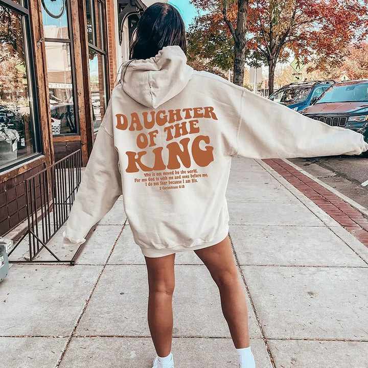 Women's hoodie with motivational lettering Skjora
