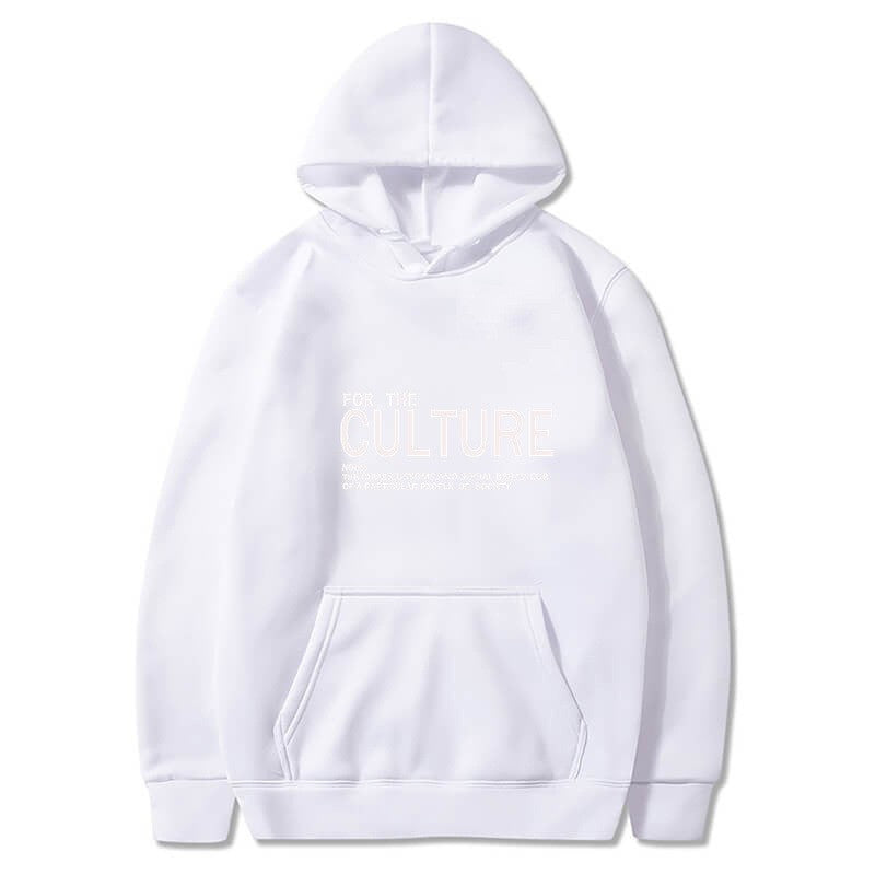 Damer hoodie med inspirerende kulturell trykk Skjora