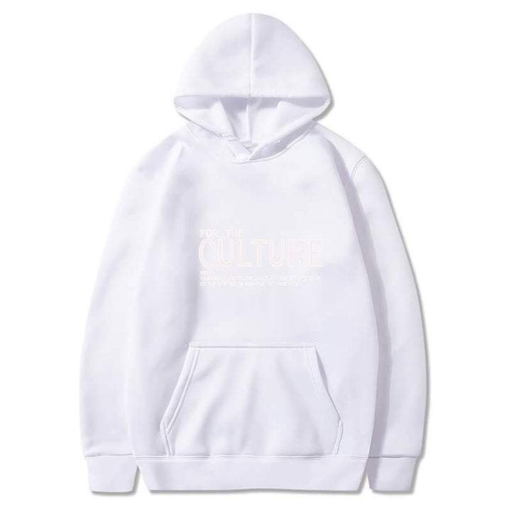 Damer hoodie med inspirerende kulturell trykk Skjora