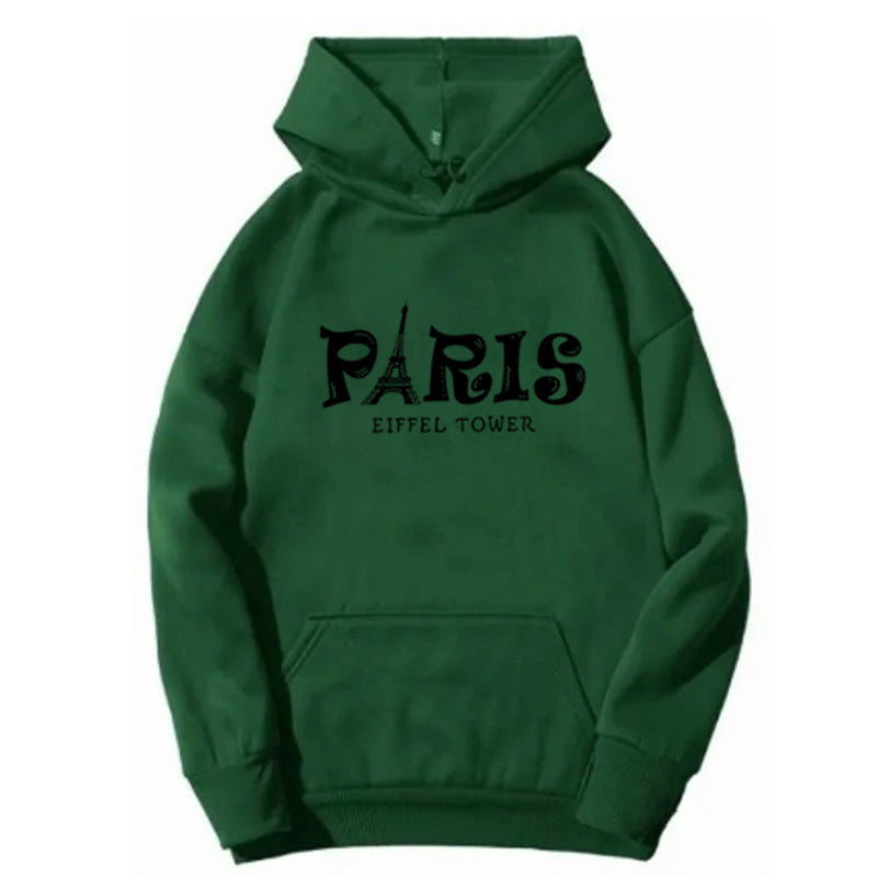 Damer hettegensere med kreativt Paris-motiv Skjora