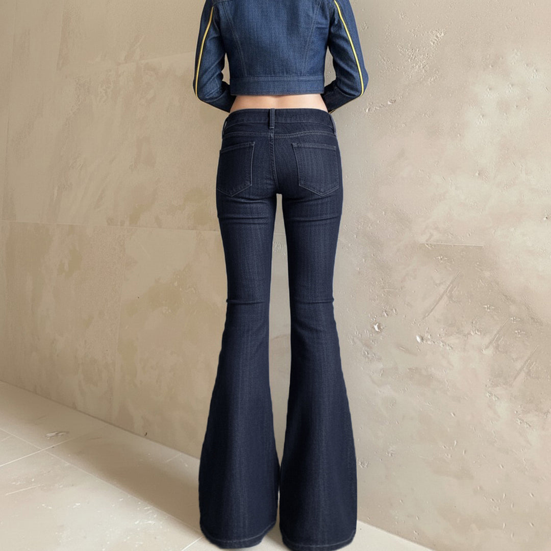 Dame Flared Jeans i elegant vintage-stil Skjora