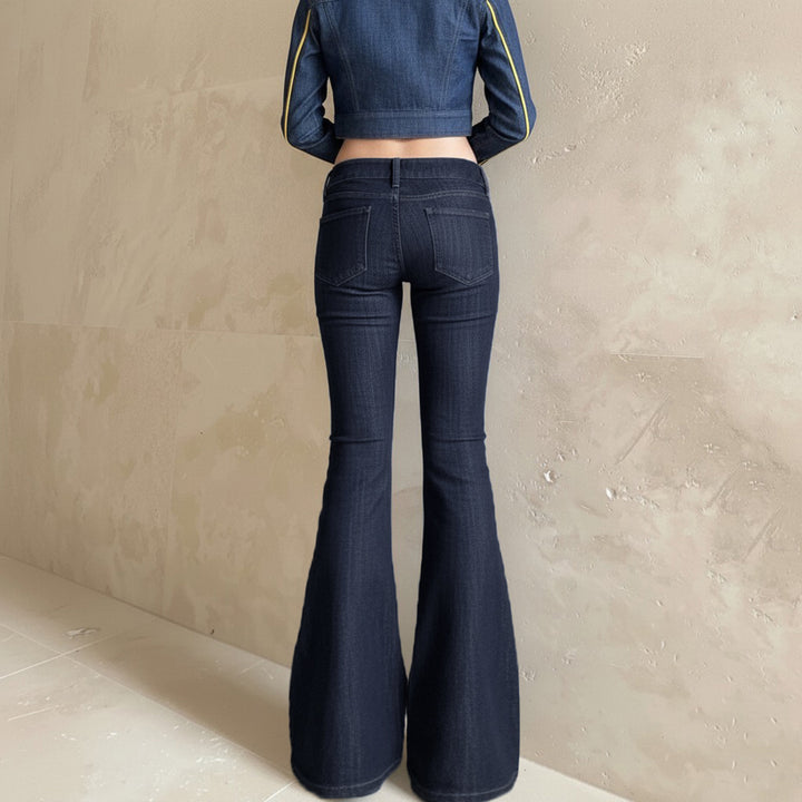 Dame Flared Jeans i elegant vintage-stil Skjora
