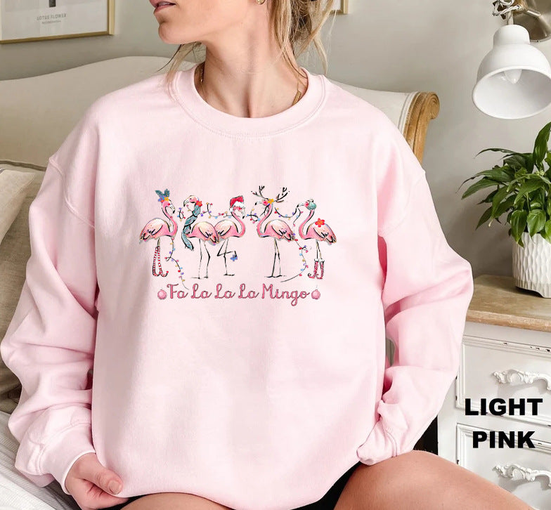Damegenser med original flamingo-motiv og avslappet snitt Skjora