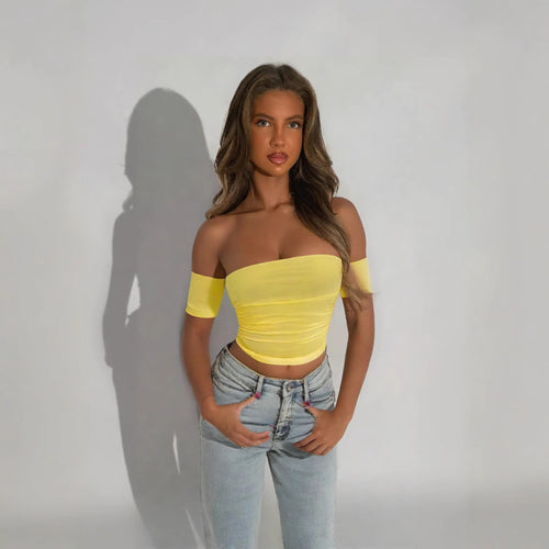Damer Off-Shoulder Body med figurnærende snitt Skjora