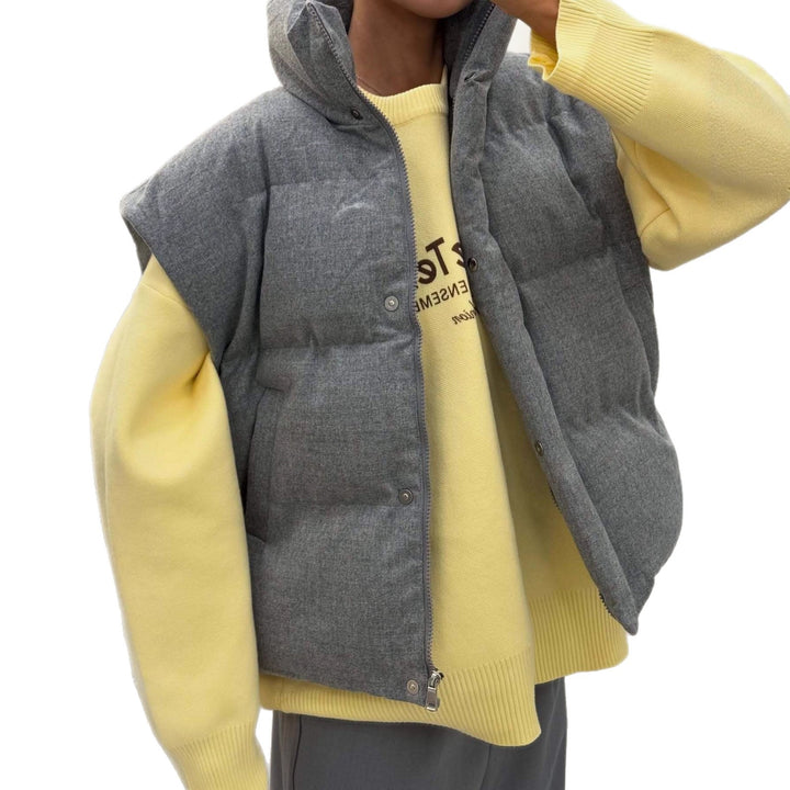 Kvinnes uformelle tie-dye hettegenser med dyp halslinje Skjora