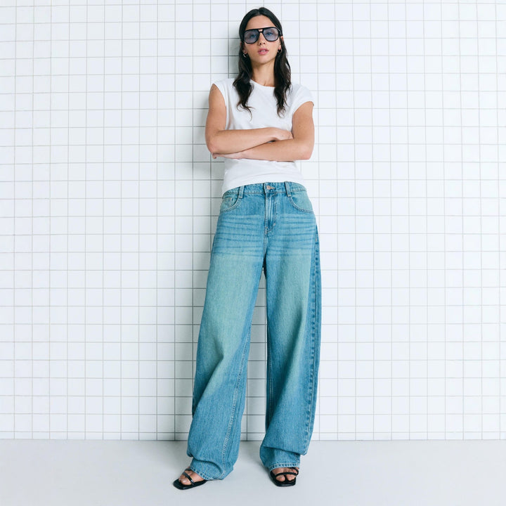 Dame Oversized Jeansjakke Skjora