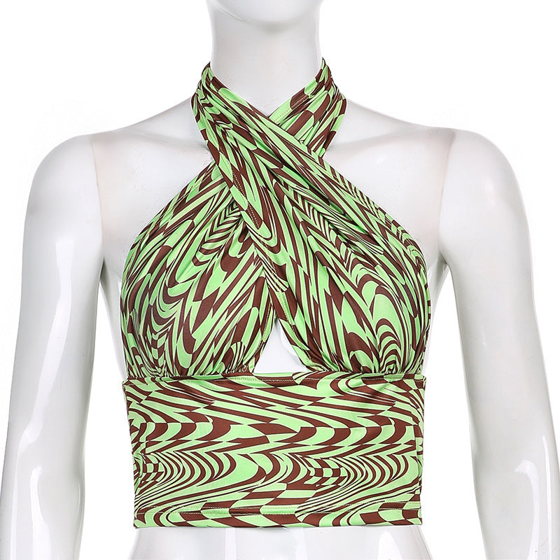 Damer Crop Top med eksklusiv emballasjedesign Skjora