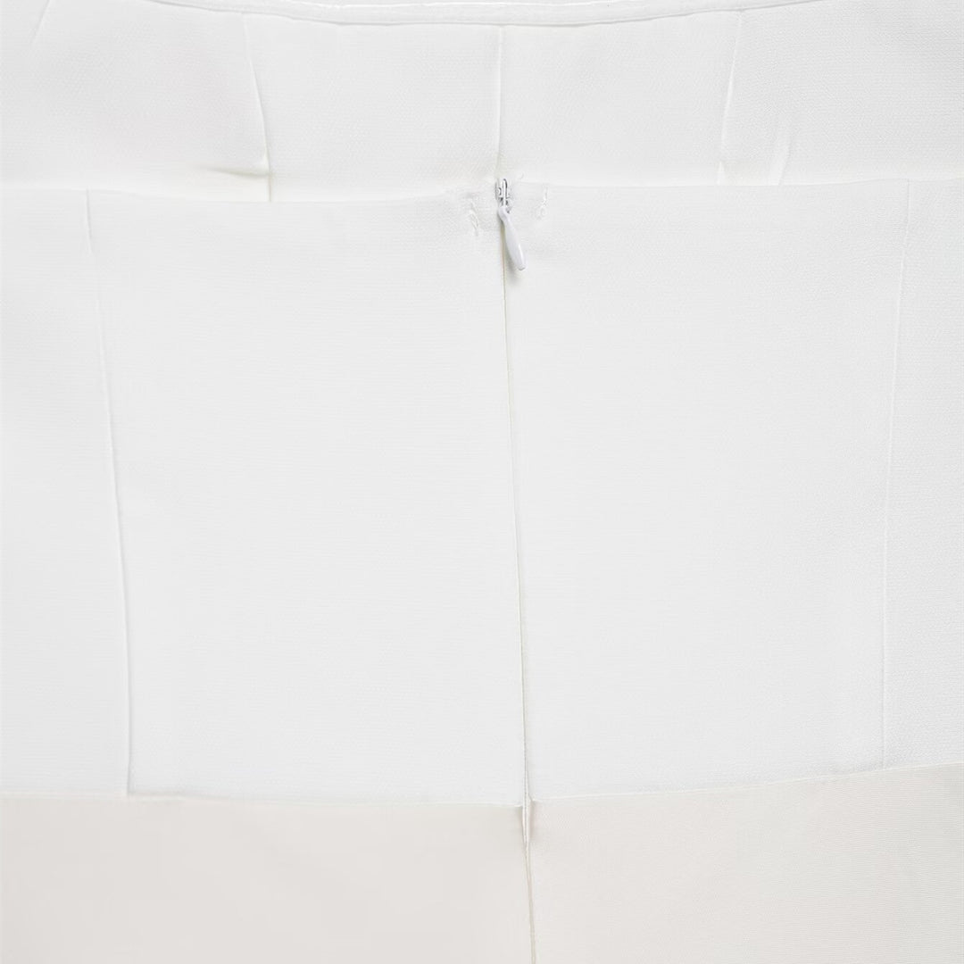 Dame lang satin aften kjole med elegant drapering Skjora