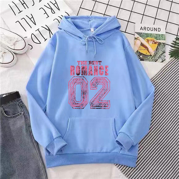 Damer uformell hettegenser med stilfullt trykk Skjora