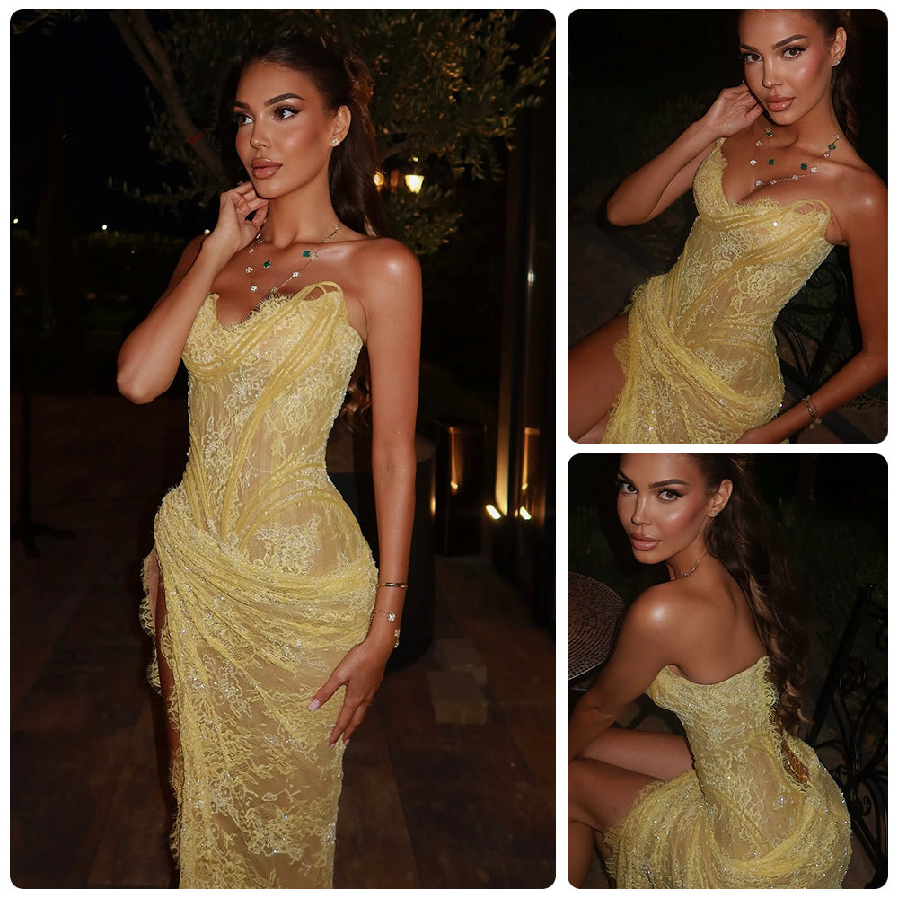 Dress for women for evening use Skjora