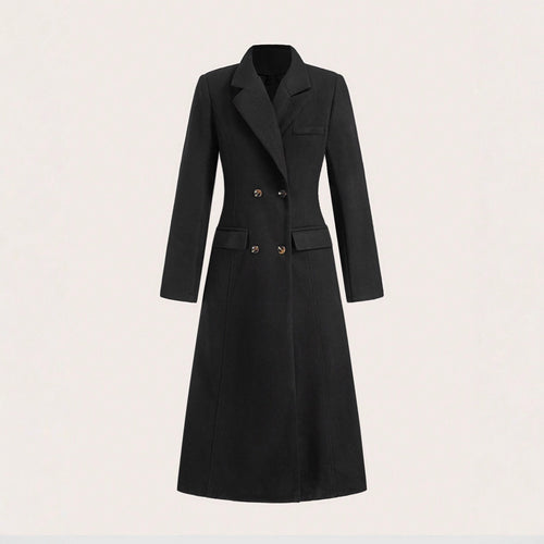 Dame elegant, tailleur Gehrock med dobbelt knappestolpe og stilig revers Skjora