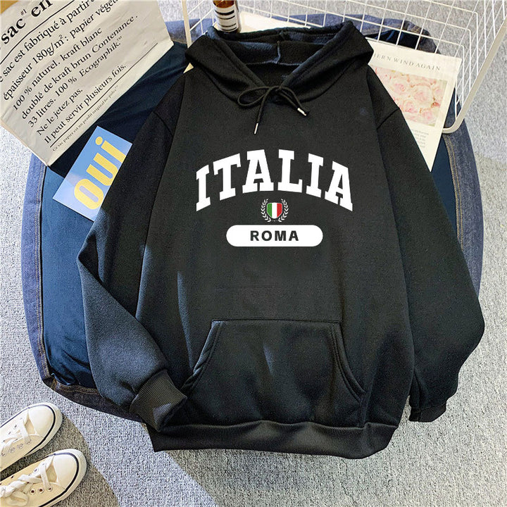Women's hoodie with Italy print Skjora