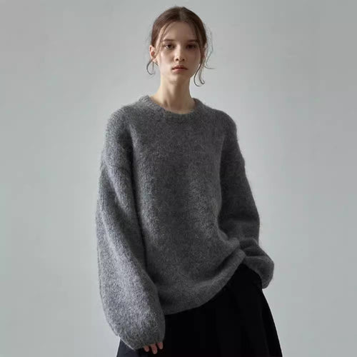 Damer Koseoversize-genser med mykt materiale Skjora