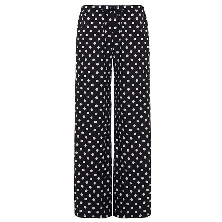 Dame Vide Bukser i Polka Prikkedesign Skjora