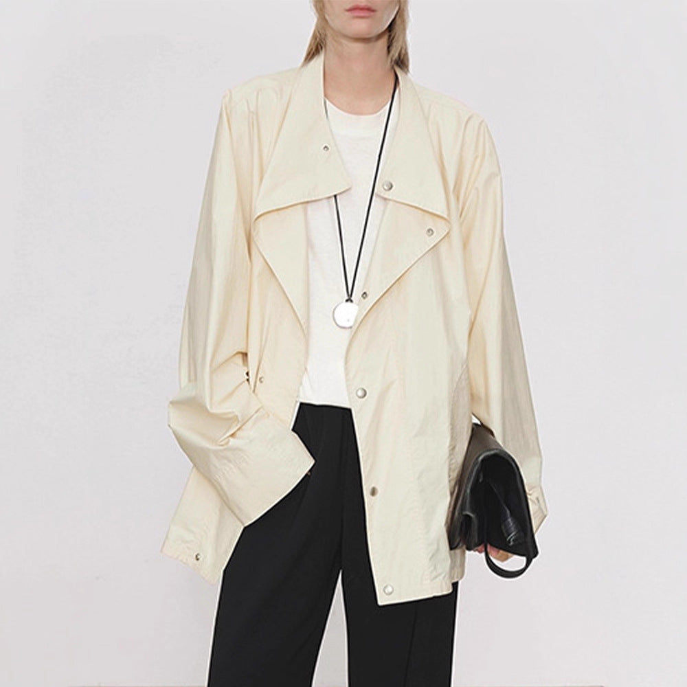 Dame elegant overgangsjakke i oversized snitt Skjora