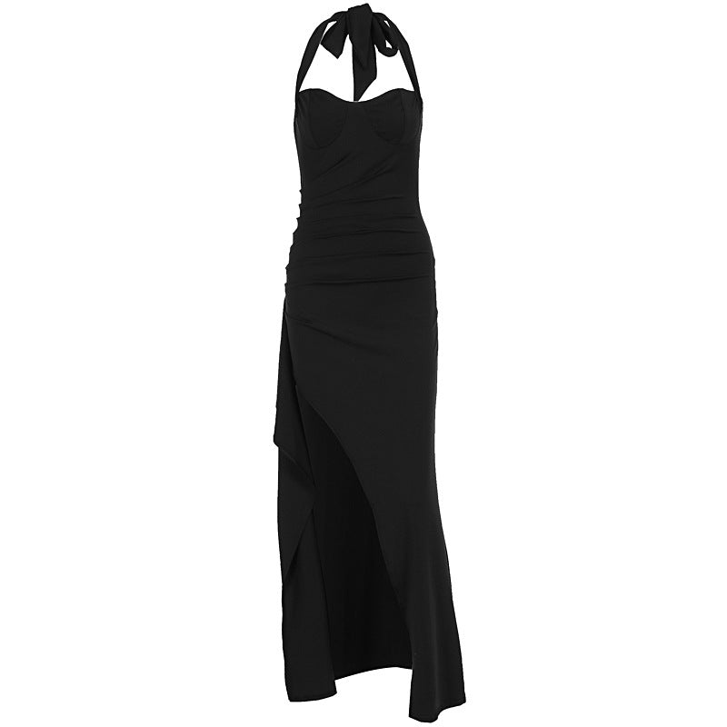Dame Elegant kveldsdrakt med raffinert splitt og strapless design Skjora