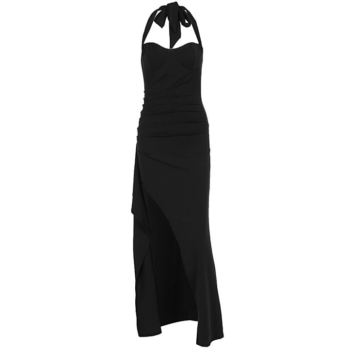 Dame Elegant kveldsdrakt med raffinert splitt og strapless design Skjora