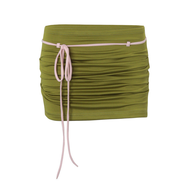 Dame kroppsnær spaghetti-top Skjora