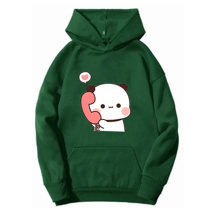 Damen Kapuzenpullover mit verspieltem Pandadesign Skjora
