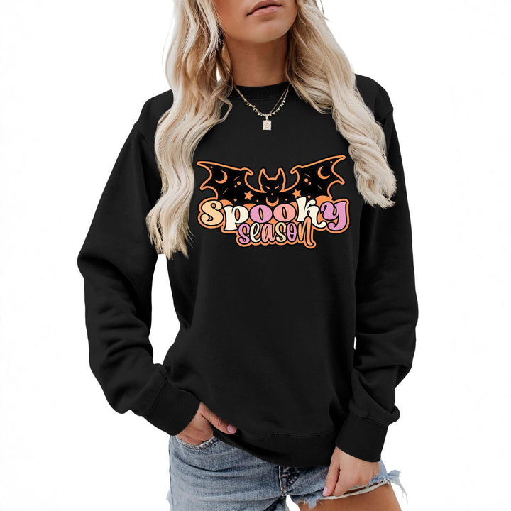 Kvinne sweatshirt med kreativ Halloween-design Skjora