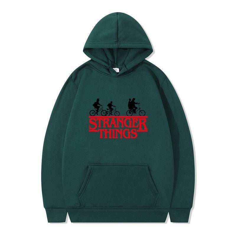 Kvinnelig hettegenser med kreativ Stranger Things design Skjora